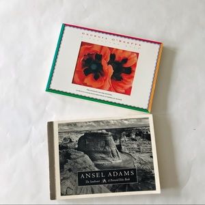VINTAGE | Georgia O'Keeffe Ansel Adams Postcard Folio Books First Edition
